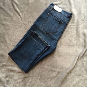 LOFT super cute raw hem cropped jeans!